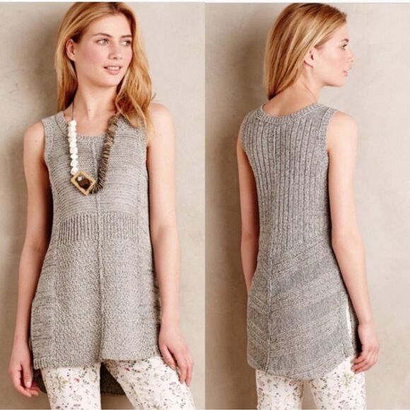 Anthropologie Sparrow sleeveless chunky sweater S - Picture 1 of 7